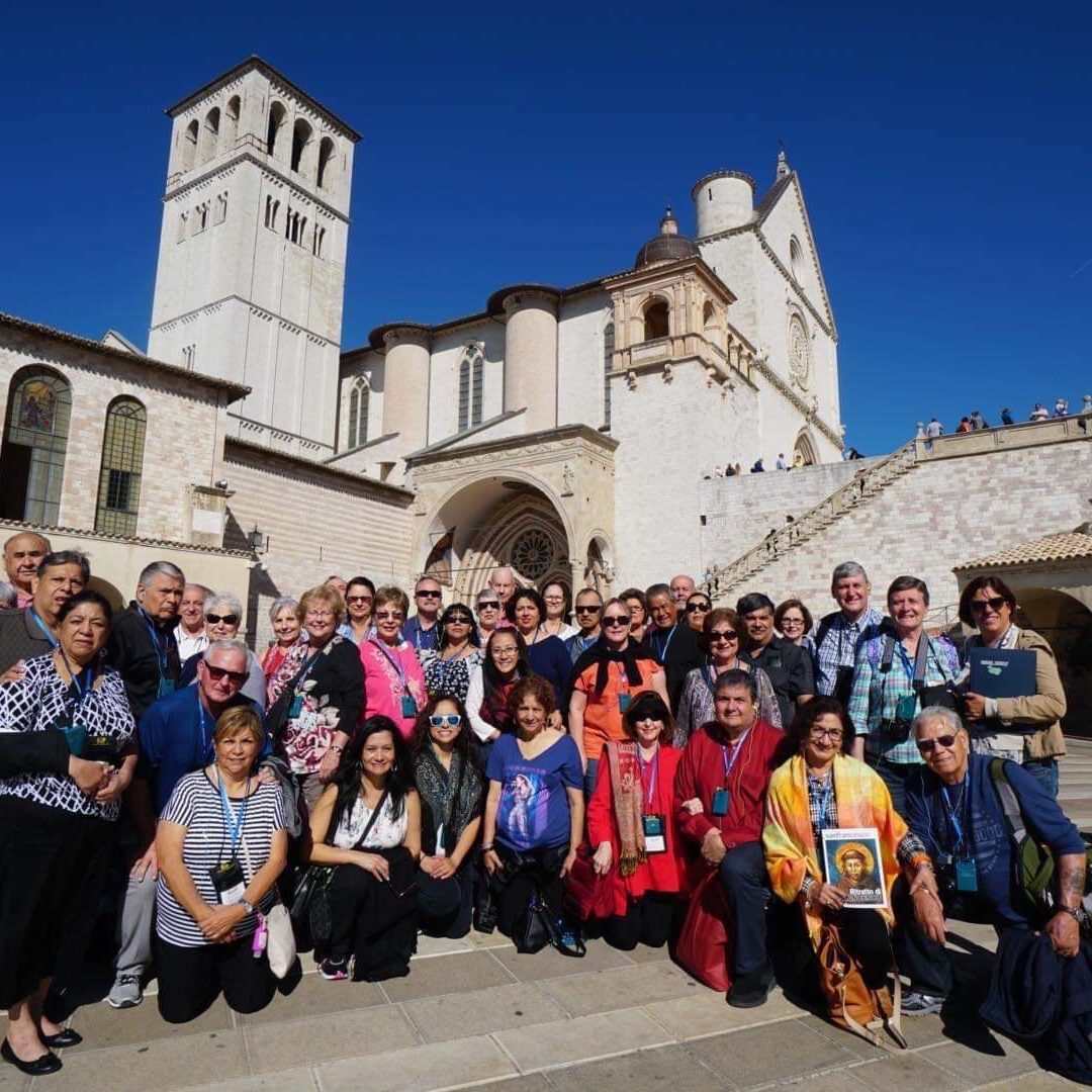 Pilgrims at St. Francis of Assisi
