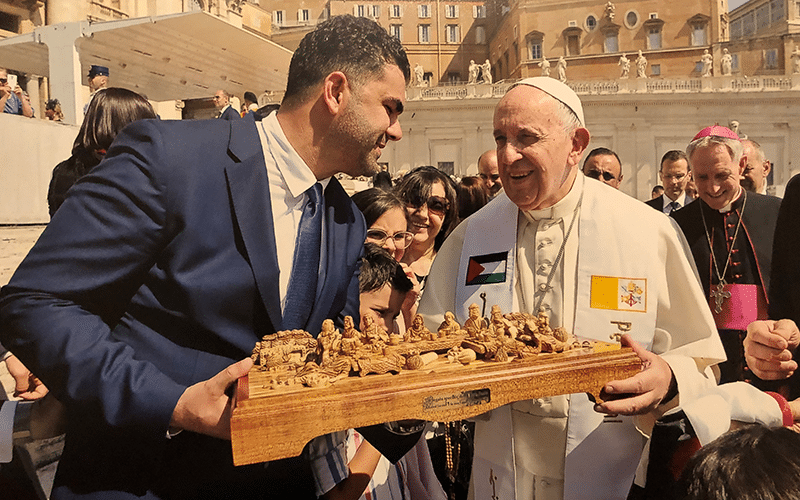 Nativity CEO Khaled Jacoub and Pope Francis