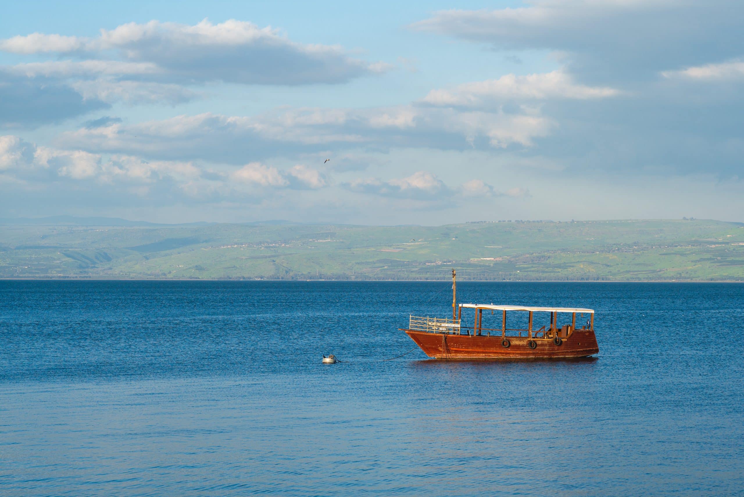 Boat on the Sea of Galilee