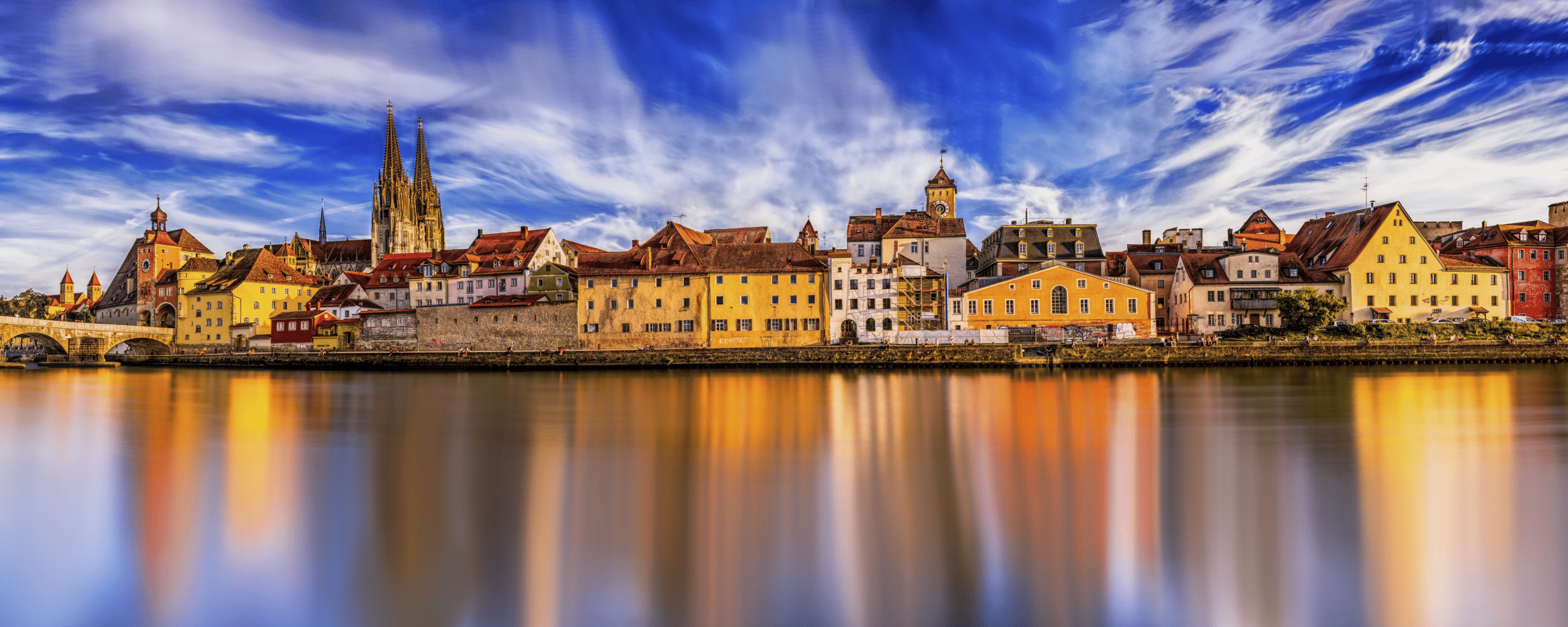 Panoramic of Regensburg, Germany