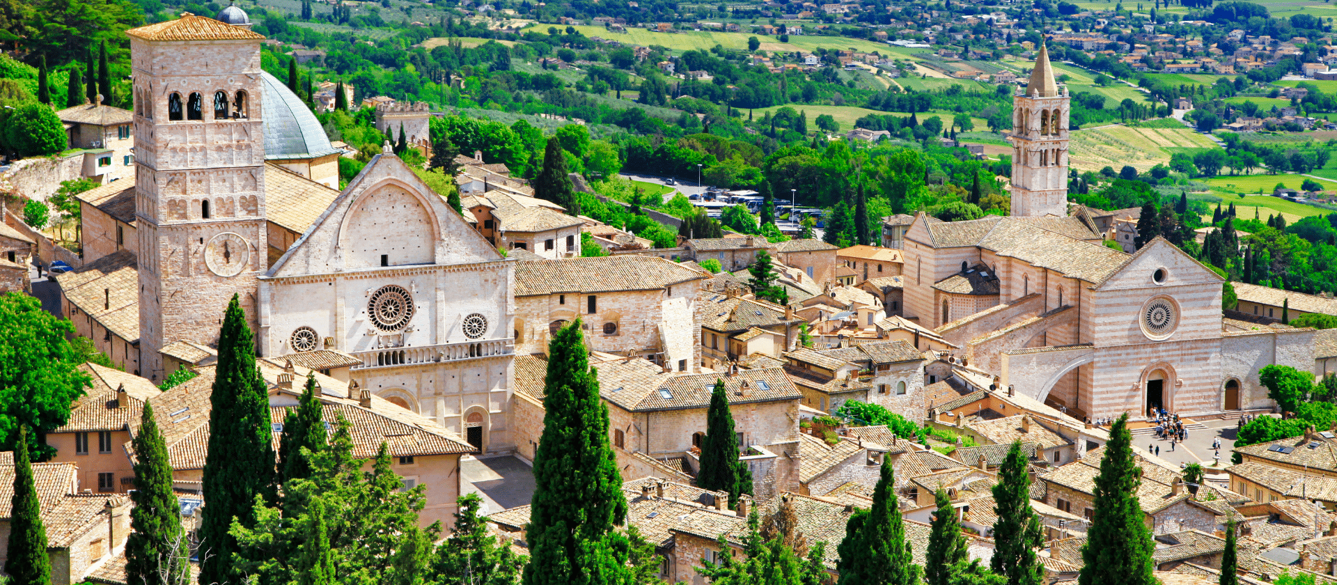 Hilltop town of Assisi in Umbria, Italy