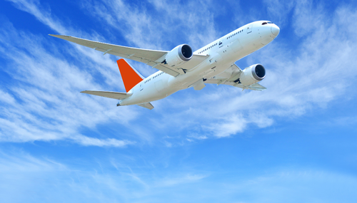 Flight Airliner in Flight