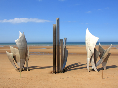 Omaha Beach Memorial, Normandy, France
