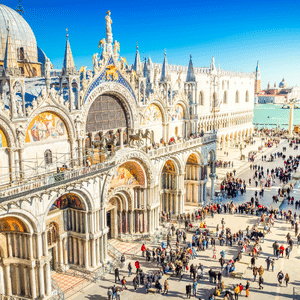 St. Mark's Basilica and St. Mark's Square in Venice