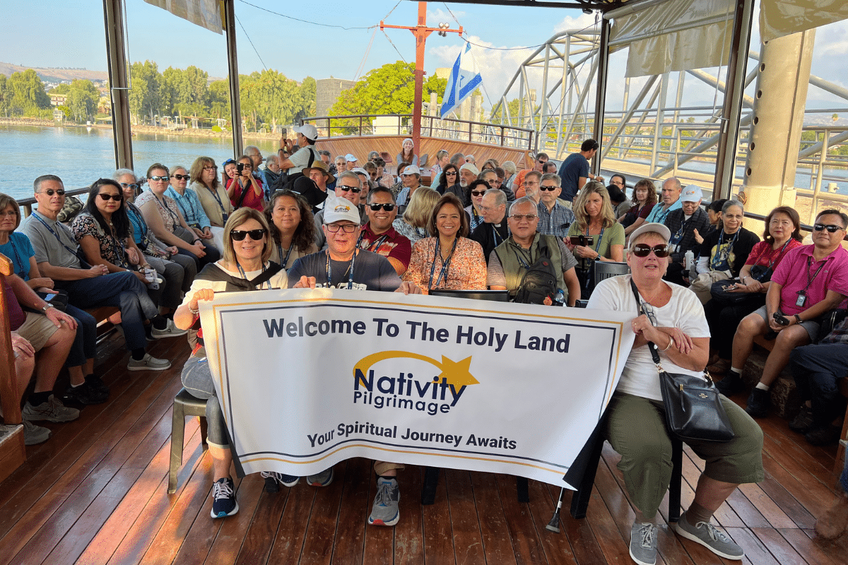 Pilgrims on the Sea of Galilee