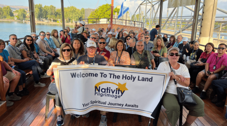 Pilgrims on the Sea of Galilee