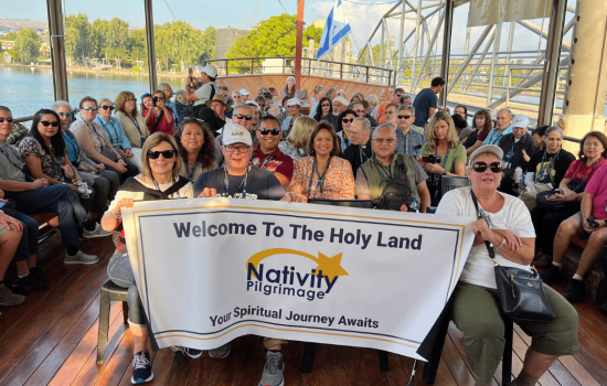 Pilgrims on the Sea of Galilee