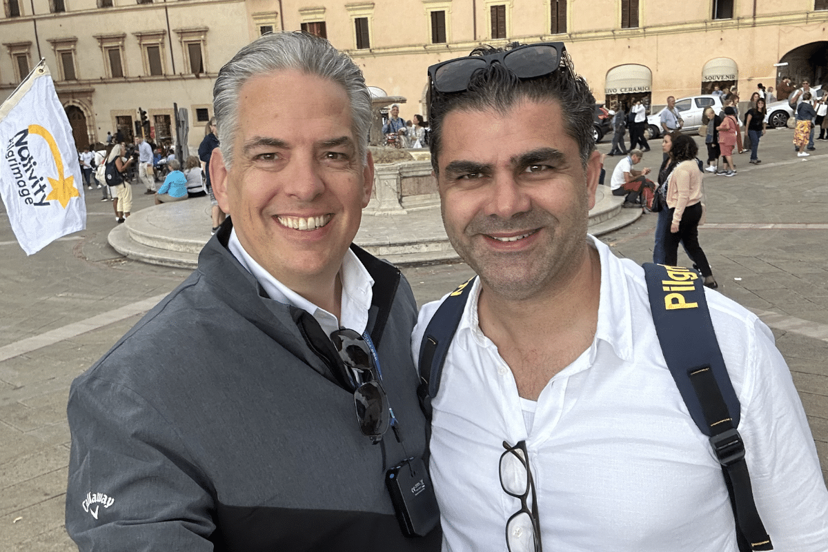 Drew And Khaled Drew Mariani with Nativity CEO Khaled Jacoub