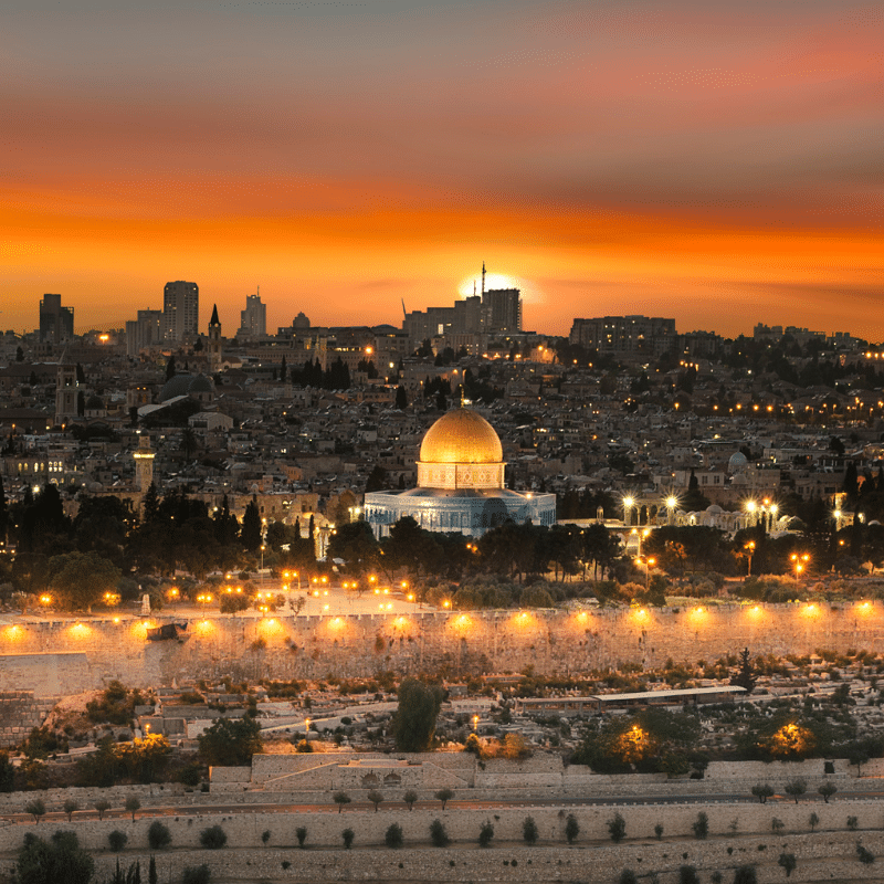 Panoramic view of Jerusalem skyline, Israel