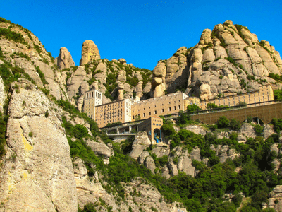 Montserrat Mountains with Our Lady of Montserrat Monastery