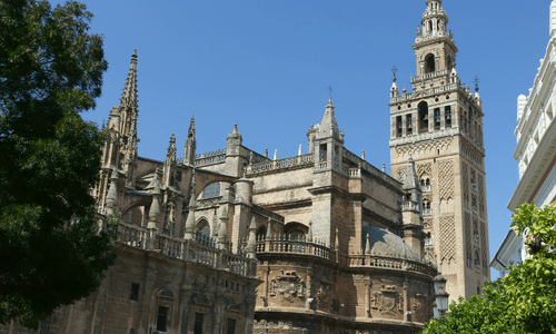 Seville Cathedral is a Roman Catholic Cathedral in Seville (Andalusia, Spain). It's the largest Gothic cathedral and the third-largest church in the world.