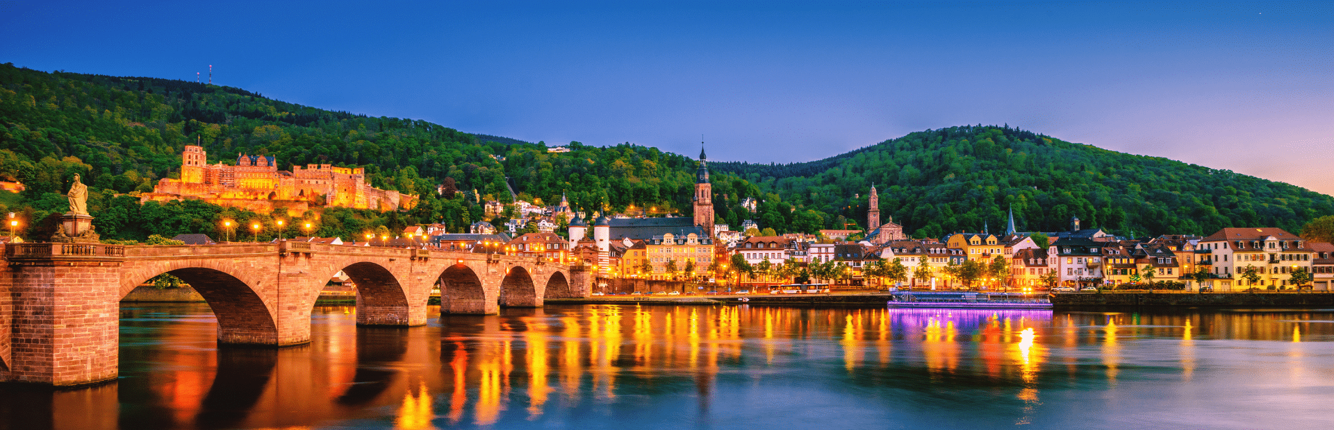 panoramic view of Heidelberg, Germany