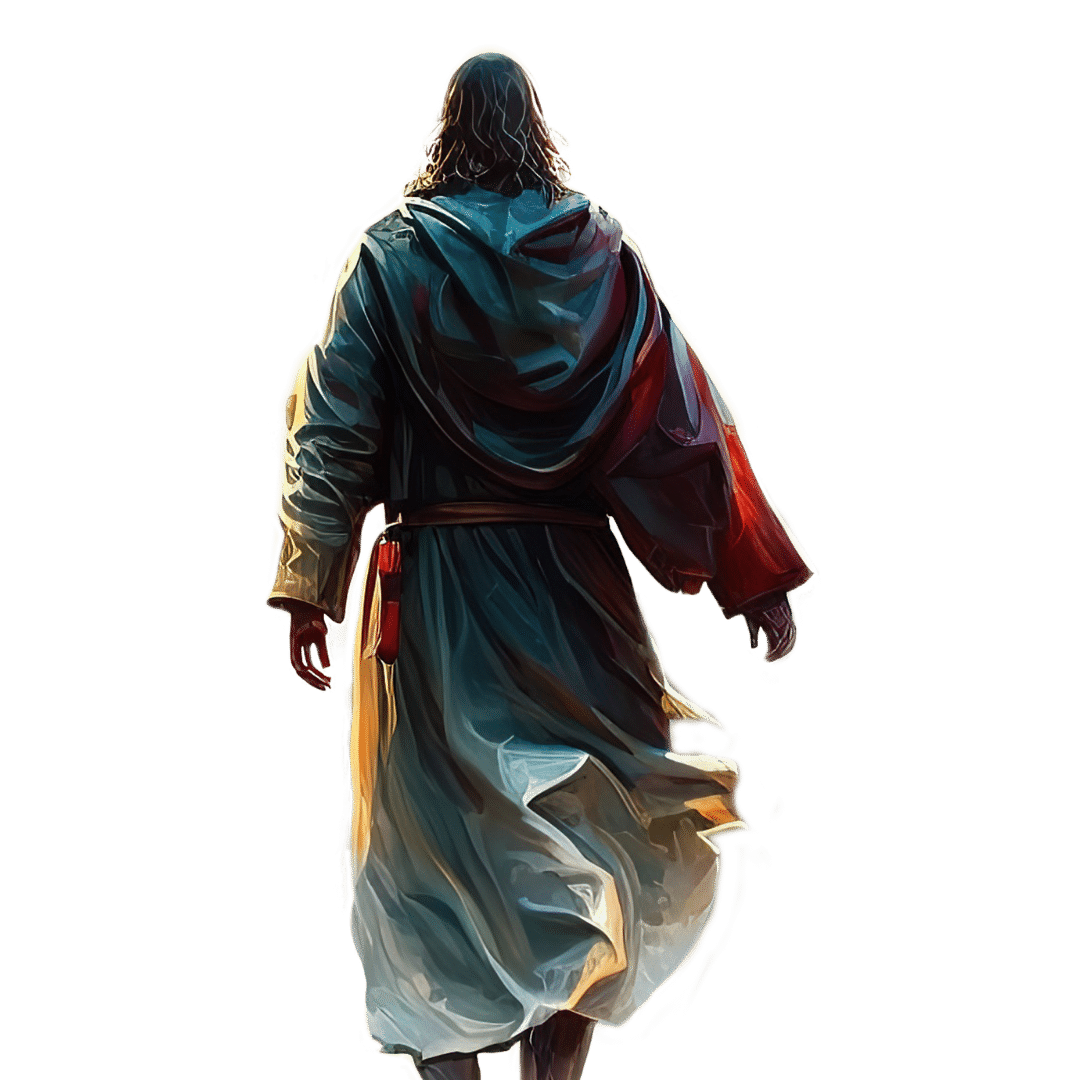 Jesus walking