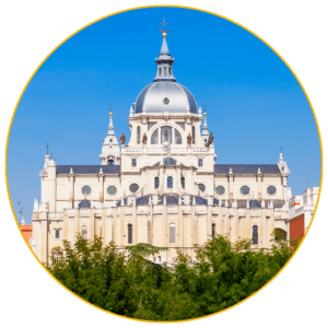 Almudena Cathedral in Madrid, Spain