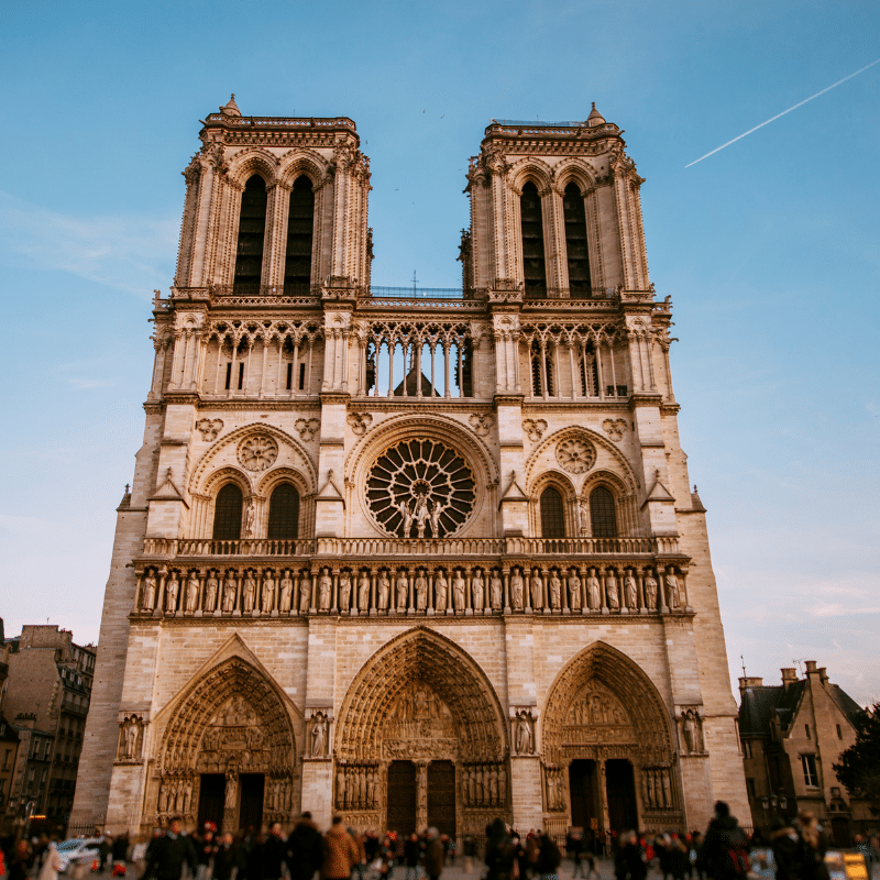 Notre Dame Cathedral in Paris, France