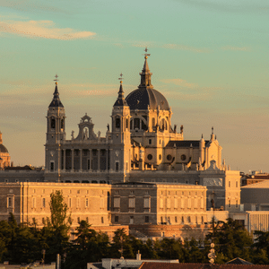 Almudena Cathedral in Madrid, Spain