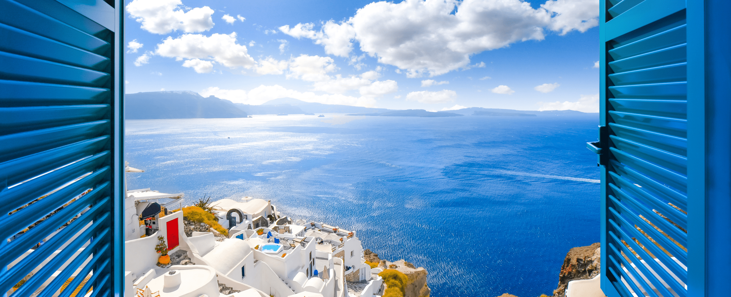 the beautiful island of Santorini, Greece