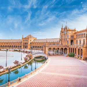 Plaza de España in Seville, Spain